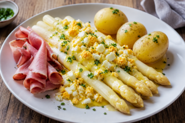 Asperges met ham en ei