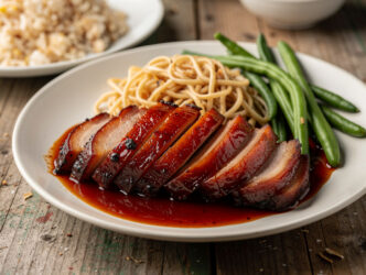 Char Siu (varkensvlees in rode saus)
