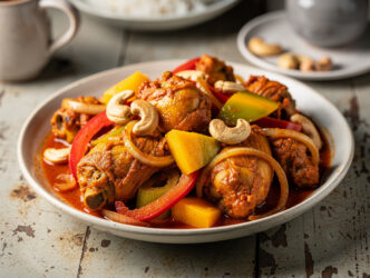 Chicken Masala Supreme (kip in masalasaus met mango en cashewnoten)
