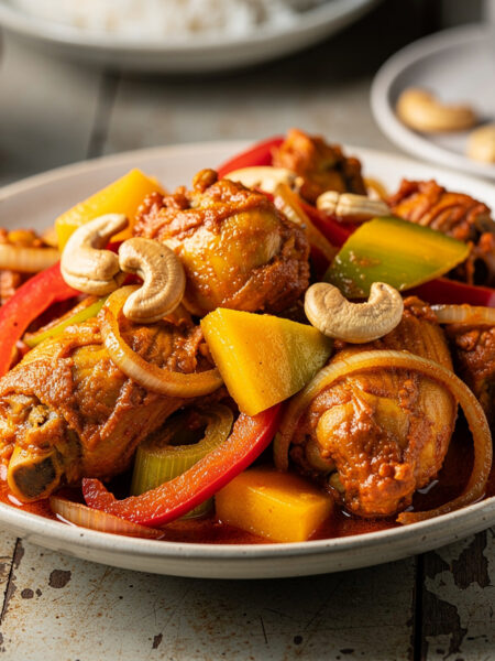 Chicken Masala Supreme (kip in masalasaus met mango en cashewnoten)