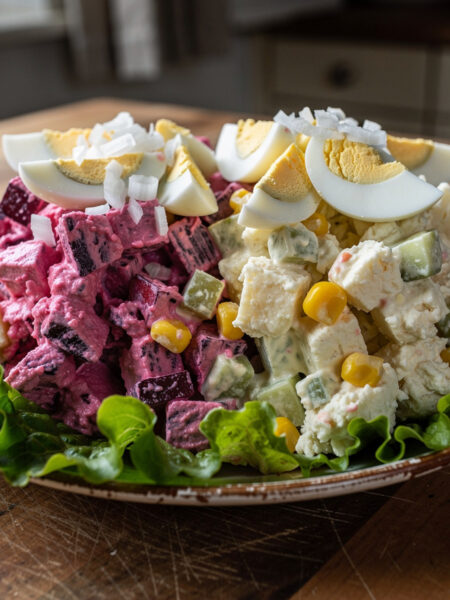 Huzarensalade Swietie Sranang (Surinaams-Nederlandse salade)