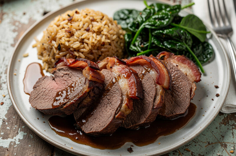 Lamsbout in bockbiermarinade