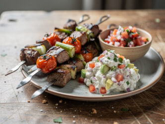 Lamsboutspiesen met salsa