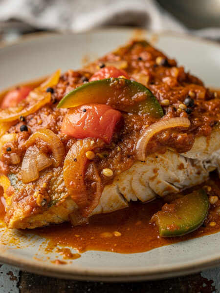 Machrie Masala (zoet-zure vis in masala)