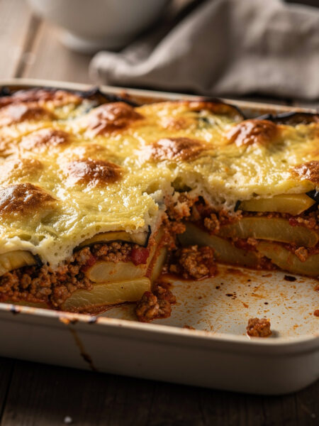 Moussaka met lamsgehakt