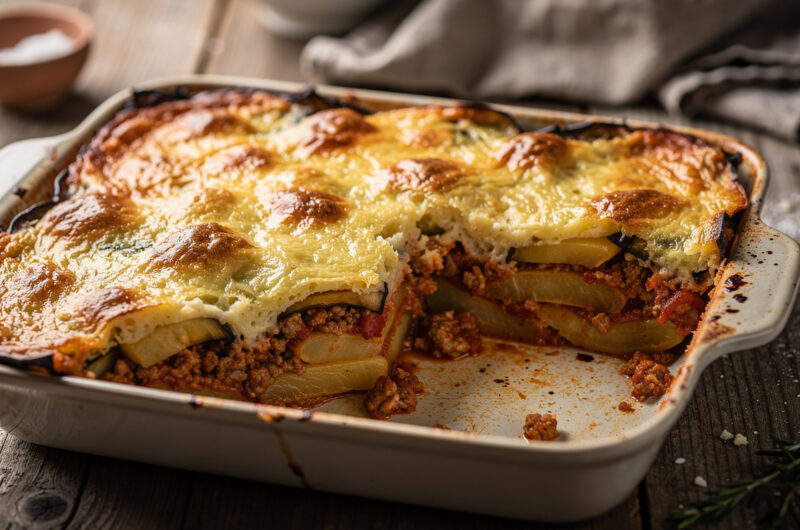 Moussaka met lamsgehakt
