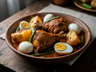 Murgie Masala Nickerie (kip in masala Nickerie)