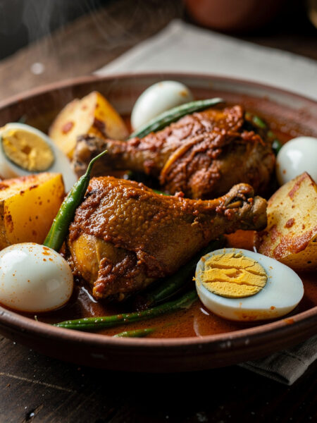 Murgie Masala Nickerie (kip in masala Nickerie)