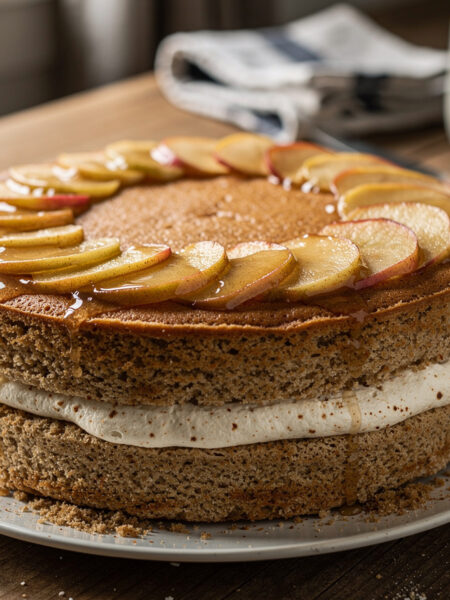Noten-kruidencake met appelvulling