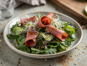 Salade met lamsham