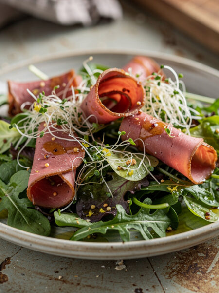 Salade met lamsham