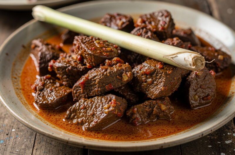 Sambal goreng van kalfslever