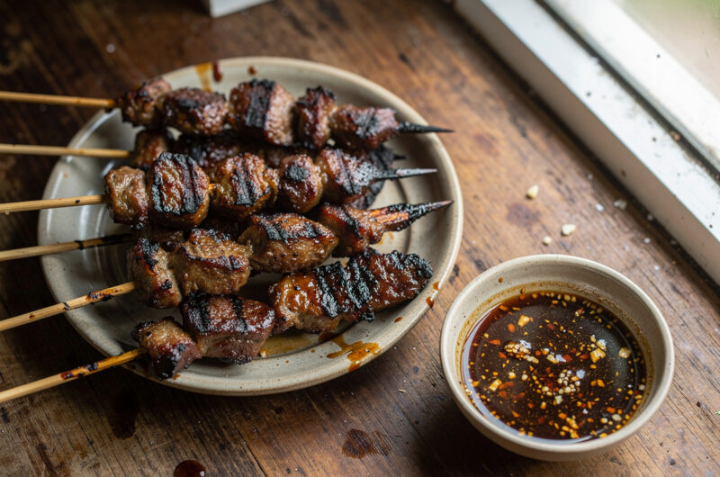 Saté asem manis (zoetzure saté)