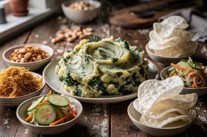 Stamppot boerenkool met veel gerechtjes