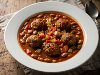 Tivallballetjes met Bruine Bonen (vegetarisch gerecht)