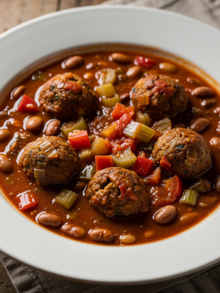 Tivallballetjes met Bruine Bonen (vegetarisch gerecht)