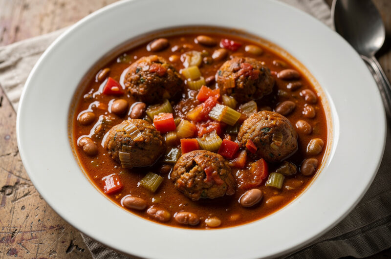 Tivallballetjes met Bruine Bonen (vegetarisch gerecht)