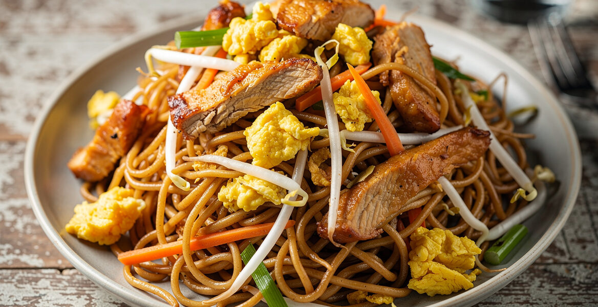 Tjauw-Min Moksie (gemengd noodle-miegerecht)