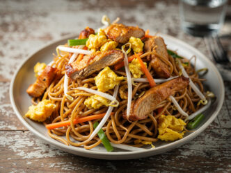 Tjauw-Min Moksie (gemengd noodle-miegerecht)