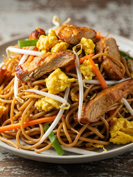 Tjauw-Min Moksie (gemengd noodle-miegerecht)
