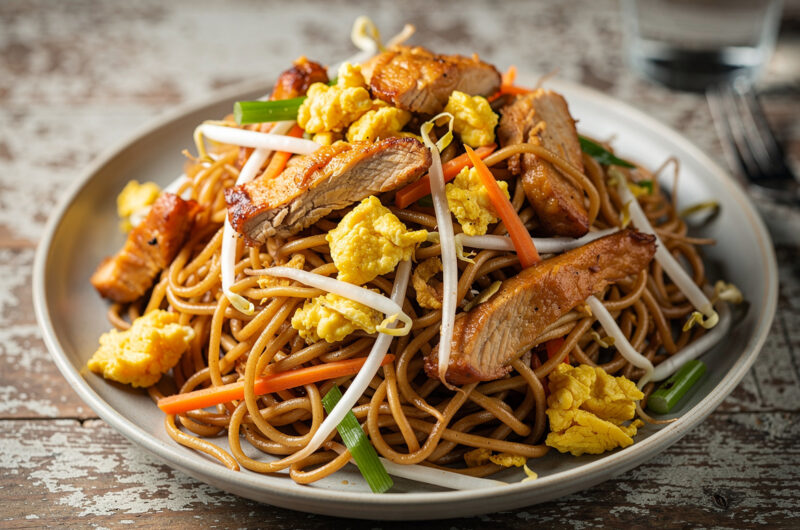 Tjauw-Min Moksie (gemengd noodle-miegerecht)