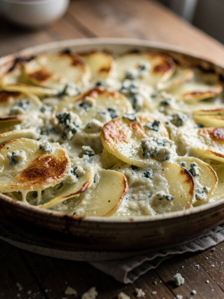 Aardappelgratin met Roquefort