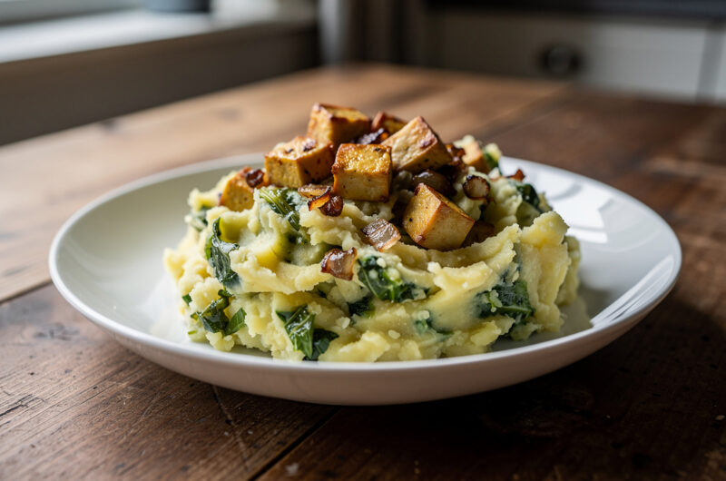 Andijviestamppot met rooktofu
