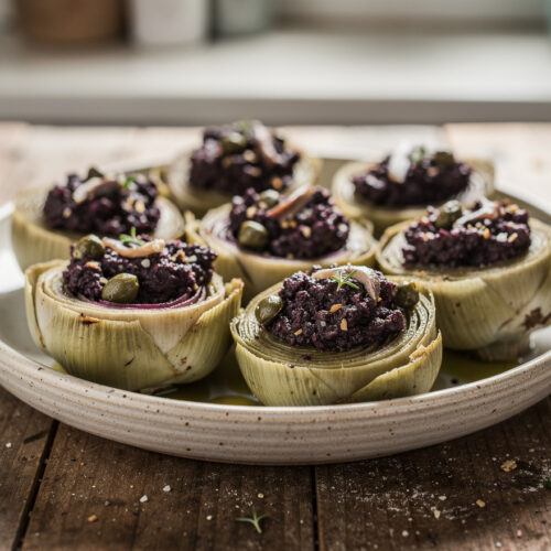 Artisjokbodems met tapenade