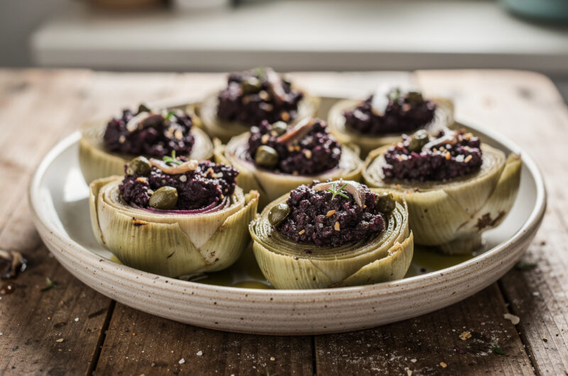 Artisjokbodems met tapenade