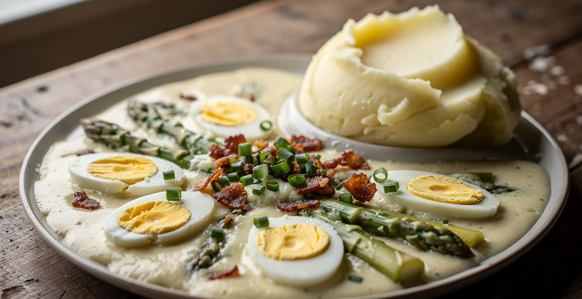 Asperge-eierschotel