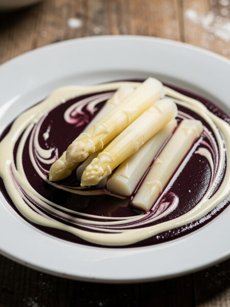 Asperges met Beaujolaissaus
