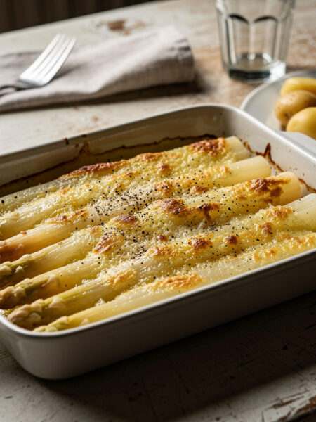 Aspergeschotel met Parmezaanse kaas