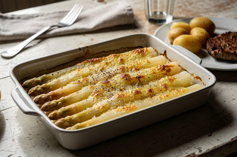 Aspergeschotel met Parmezaanse kaas