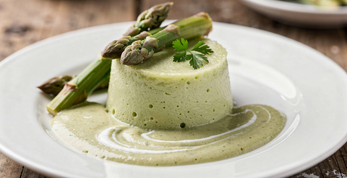 Aspergetimbaaltjes met aspergesaus