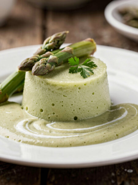 Aspergetimbaaltjes met aspergesaus