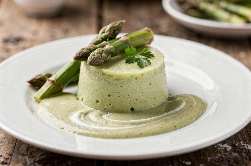 Aspergetimbaaltjes met aspergesaus