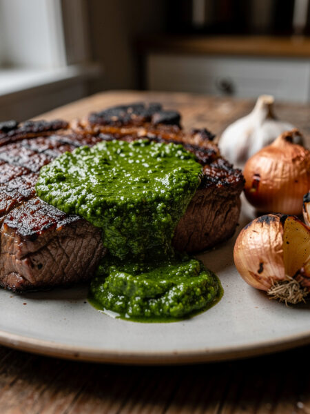 Biefstuk met pesto