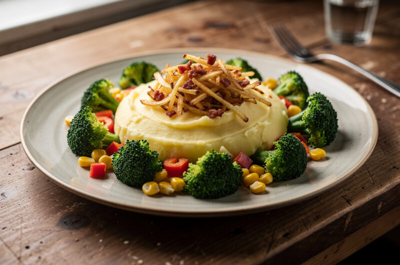 Broccolistamppot met gruy&egrave;re