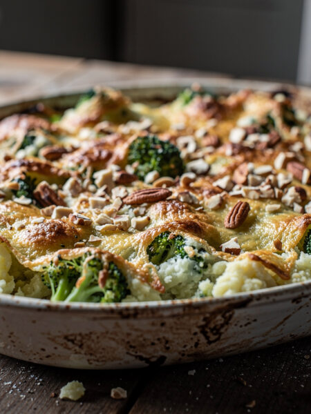 Broccolistamppot met noten