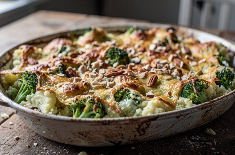 Broccolistamppot met noten
