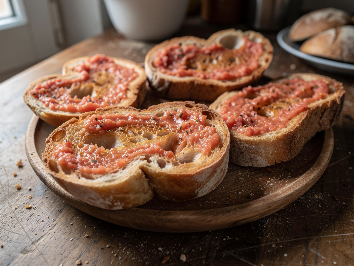 Catalaans knoflookbrood met tomaat