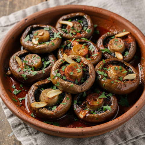Champignons met knoflook en sherry