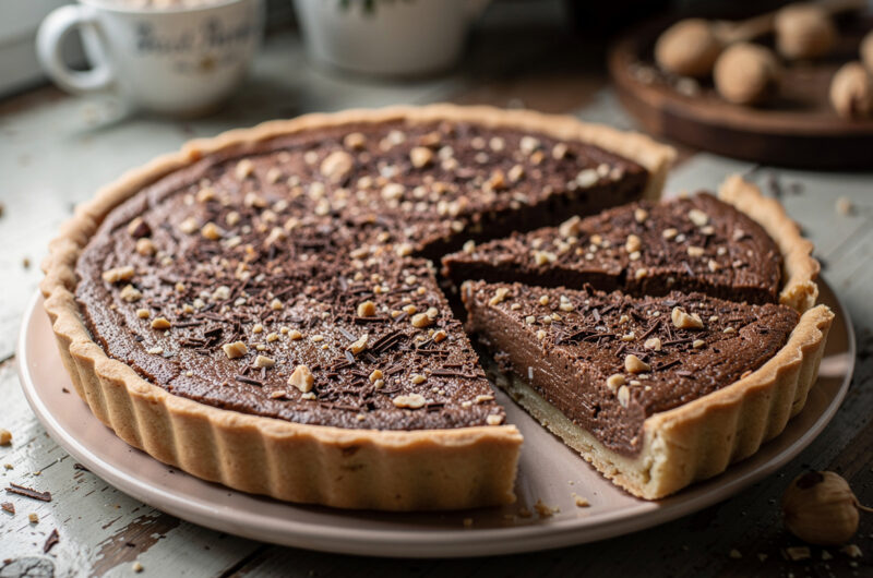 Chocolade-hazelnoottaart