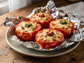 Gevulde tomaten van de BBQ