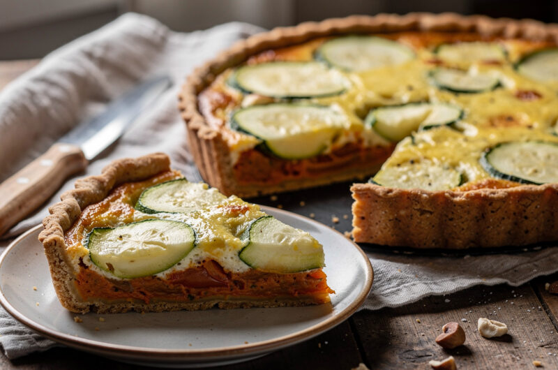 Italiaanse paprika-courgettetaart