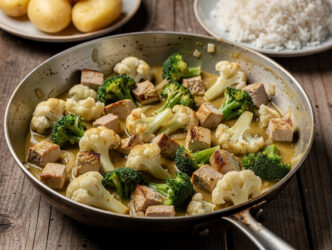 Kalkoen met bloemkool en broccoli