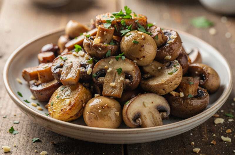 Knoflookchampignons