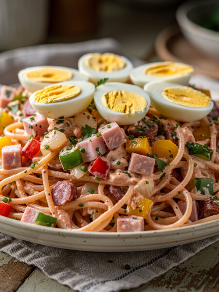 Koude nudelsalade