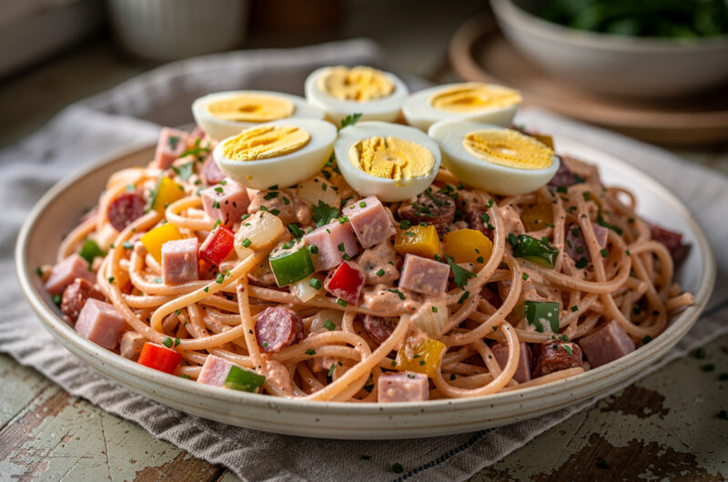 Koude nudelsalade