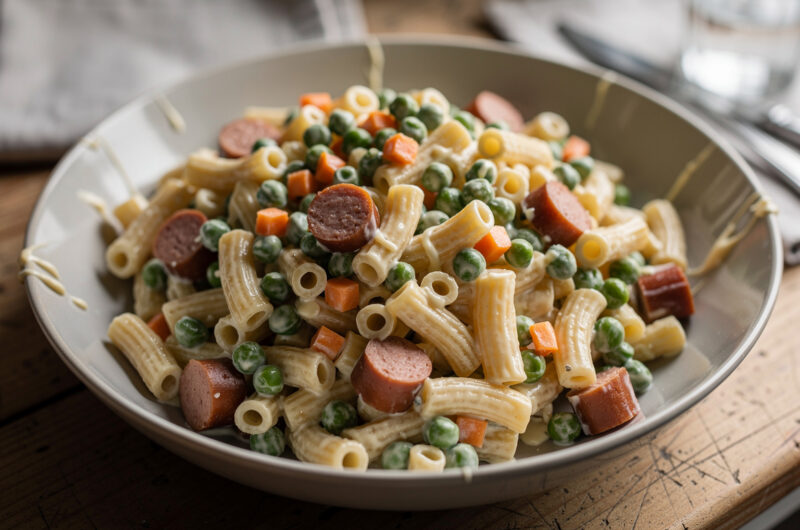 Macaronisalade met doperwtjes